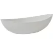 Műanyag tál ovális alacsony fehér  M7x31,5cm