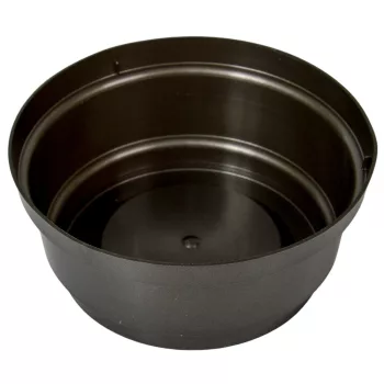 Műanyag nagy tál kerek grafit D22,5cm M10cm