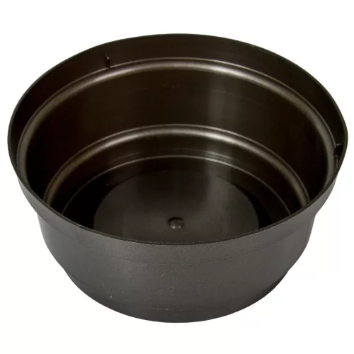 Műanyag nagy tál kerek grafit D22,5cm M10cm