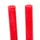 Rusztikus szálas gyertya piros 27x225mm 2db/csom (db ár)