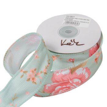 Textil szalag rózsás kék 3,8cmx10yard