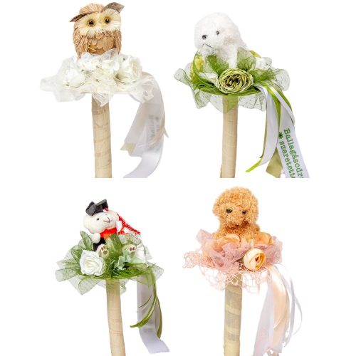 Ballagási kis kézi csokor rózsával 35cm