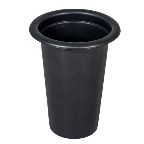 Műanyag sírváza betét fekete M15 D12cm