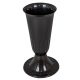 Műanyag talpas váza fekete D12,5cm M26cm