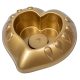Műanyag szív arany M6,5x23cm