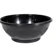 Műanyag kerek tál mintás fekete D18cm M7cm