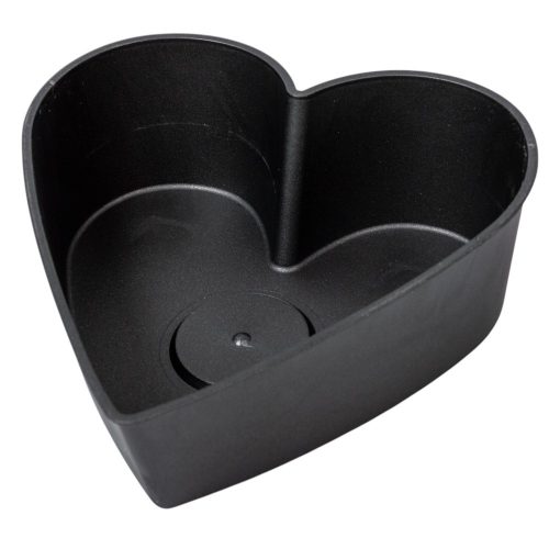 Műanyag szív grafit M10x22cm