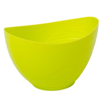   Műanyag csónak féloldalt bordás világos zöld M12x17x10cm