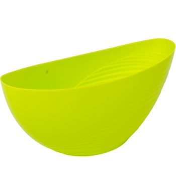 Műanyag csónak féloldalt bordás zöld M11x25x10cm