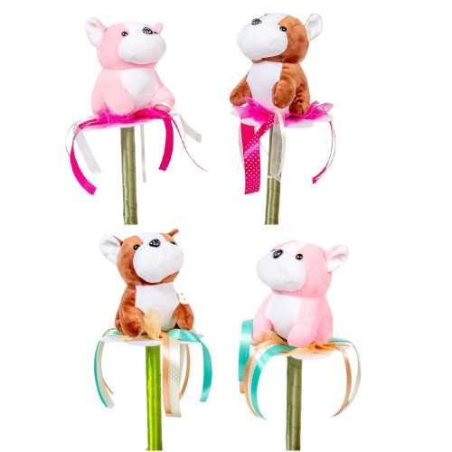 Ballagási csokor plüss kutyával 40cm