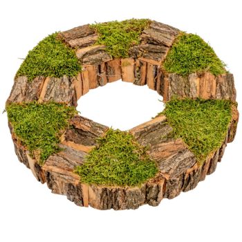 Mohás kéreg alap kerek barna M5x 31cm