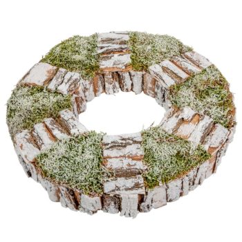 Mohás kéreg alap kerek fehér M5x 31cm