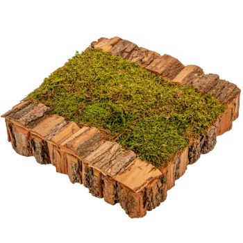 Mohás kéreg alap barna M5x22x22cm