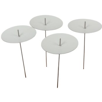 Gyertyatüske nagy tányéros  D8x15cm 4db-os