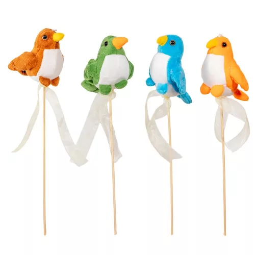 Pálcás ballagó betűző plüss madár