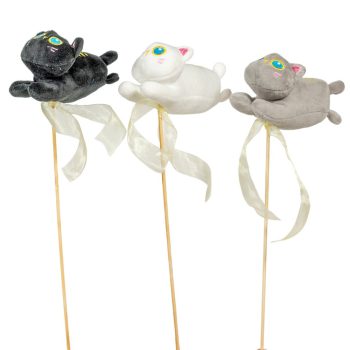 Pálcás ballagó betűző plüss cica 