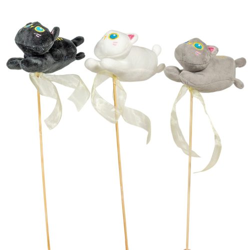 Pálcás ballagó betűző plüss cica 