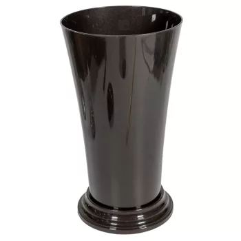 Műanyag tál orchidea grafit D19cm M35cm