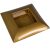 Műanyag tál négyzet alakú arany 24 x 24cm