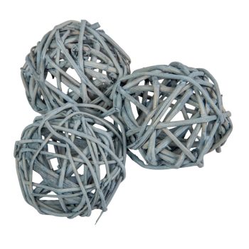 Vesszőlabda 4cm havas szürke 20db-os