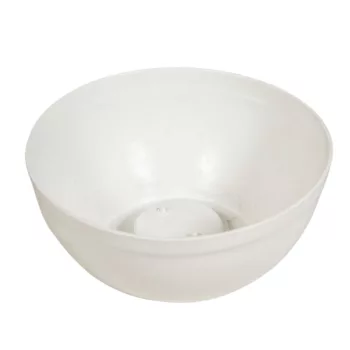 Műanyag nagy tál fehér D18cm M8cm