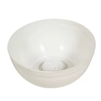 Műanyag nagy tál fehér D21cm M9cm