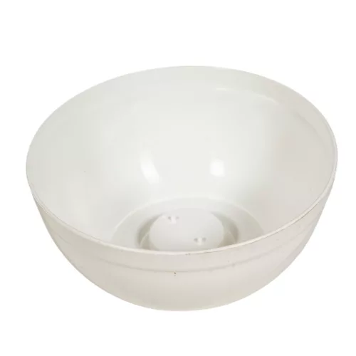 Műanyag nagy tál fehér D21cm M9cm