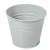 Kaspó fém fényes szürke D13cm M10,5cm