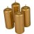 Metál henger gyertya 40x100mm arany 4db/csom (db ár)