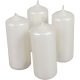 Metál henger gyertya 40x100mm ivory (db ár) 4db/csom