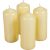 Metál henger gyertya 40x100mm krém 4db/csom (db ár)
