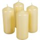 Metál henger gyertya 40x100mm krém 4db/csom (db ár)