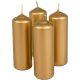 Metál henger gyertya 40x120mm arany 4db/csom (db ár)