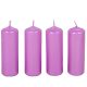 Metál henger gyertya 40x120mm ciklámen 4db/csom (db ár)