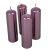 Metál henger gyertya 40x140mm halvány lila (db ár) 4db/csom