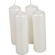Metál henger gyertya 40x140mm ivory (db ár) 4db/csom