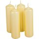 Metál henger gyertya 40x140mm krém 4db/csom (db ár)