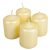Metál adventi gyertya 40x60 mm krém 4db/csom(db ár)