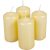 Metál henger gyertya 50x100mm krém 4db/csom (db ár)