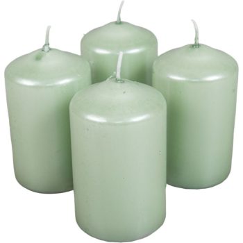 Metál henger gyertya 60x100mm menta 4db/csom (db ár)