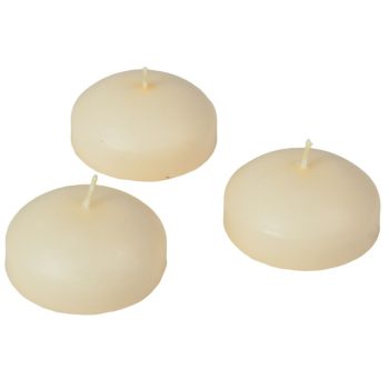 Mártott úszó gyertya 60x30 mm krém 12db/csom (db ár)