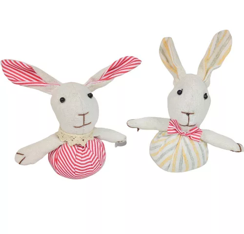 Nyuszi figura textil M17cm