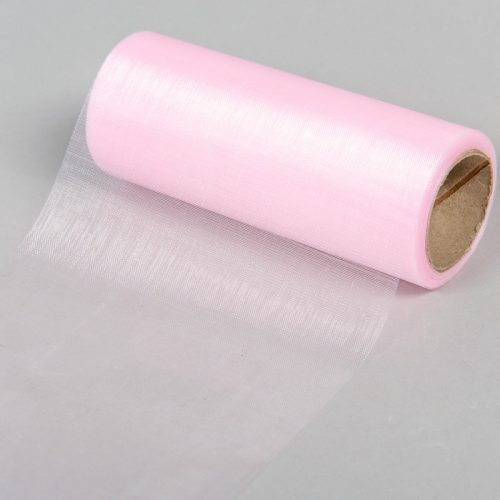 Organza tekercs 43 babarózsaszín 12cmx10m