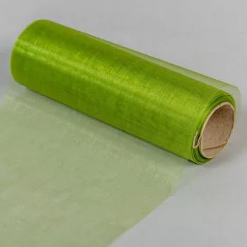 Organza tekercs 108 mohazöld 15cmx10m