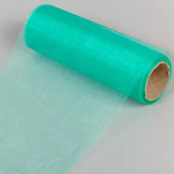 Organza tekercs 116 smaragd zöld 15cmx10m