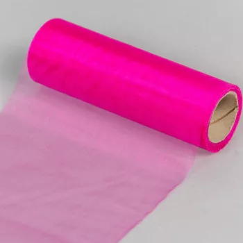 Organza tekercs 27 pink 15cmx10m