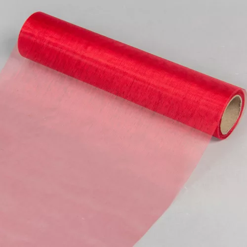 Organza tekercs 33 piros 23cmx10m
