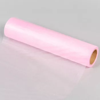 Organza tekercs 43 babarózsaszín 23cmx10m