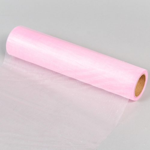 Organza tekercs 43 babarózsaszín 23cmx10m