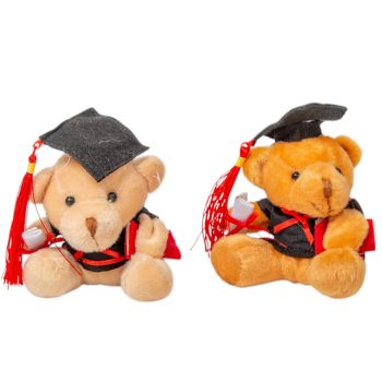 Plüss ballagó maci 11cm